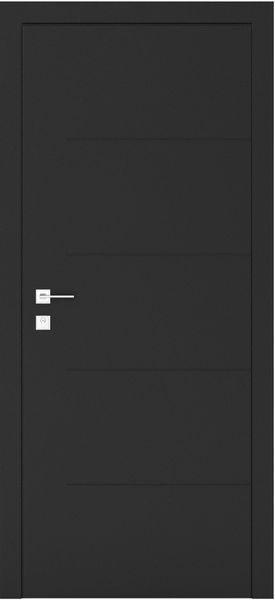 Фарбовані двері міжкімнатні Cortes Prima глухі з фрезеруванням 23 4501916928107 фото