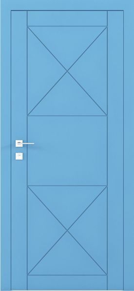 Фарбовані двері міжкімнатні Cortes Prima глухі з фрезеруванням 26 4531917030107 фото