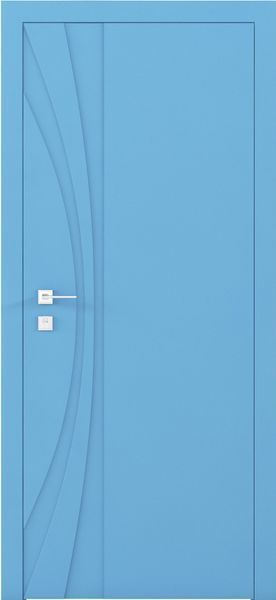 Фарбовані двері міжкімнатні Cortes Prima глухі з фрезеруванням 8 4632517393240 фото