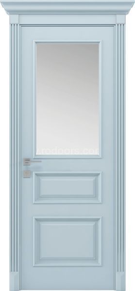Фарбовані міжкімнатні двері Siena Rossi зі склом (Rossi-G) 4051918940107 фото