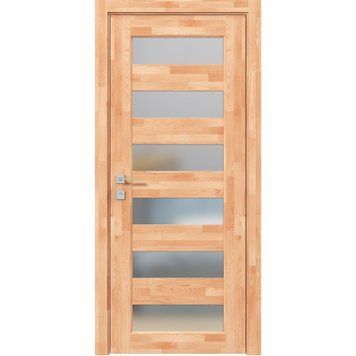 Дерев'яні двері міжкімнатні WoodMix Master напівскло без покриття (Master-C) 3012221838144 фото