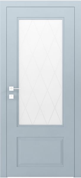 Фарбовані міжкімнатні двері Cortes Galant скло 5481917768107 фото