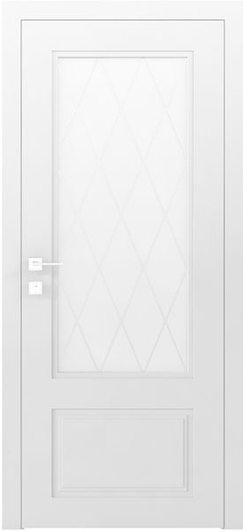 Фарбовані міжкімнатні двері Cortes Galant скло 5481917768107 фото