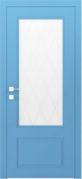 Фарбовані міжкімнатні двері Cortes Galant скло 5481917768107 фото