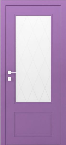 Фарбовані міжкімнатні двері Cortes Galant скло 5481917768107 фото