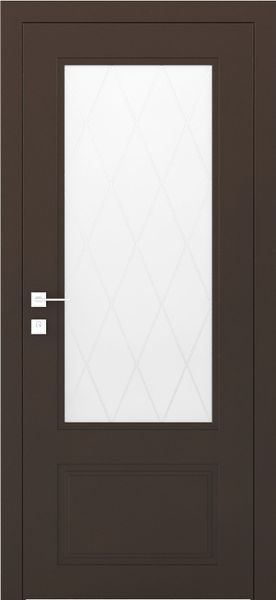 Фарбовані міжкімнатні двері Cortes Galant скло 5481917768107 фото