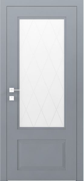 Фарбовані міжкімнатні двері Cortes Galant скло 5481917768107 фото