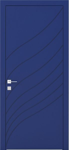 Фарбовані двері міжкімнатні Cortes Prima глухі з фрезеруванням 30 4581917200107 фото