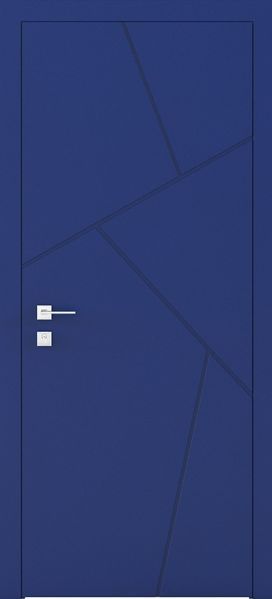 Фарбовані двері міжкімнатні Cortes Prima глухі з фрезеруванням 15 4411916657107 фото