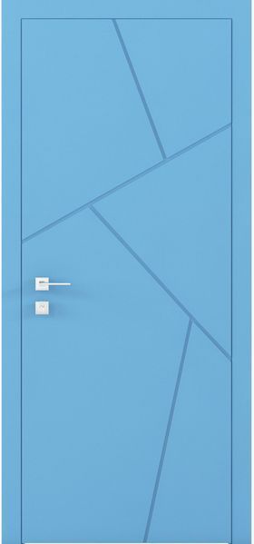 Фарбовані двері міжкімнатні Cortes Prima глухі з фрезеруванням 15 4411916657107 фото
