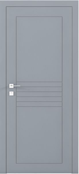 Фарбовані двері міжкімнатні Cortes Prima глухі з фрезеруванням 5 4601917268107 фото