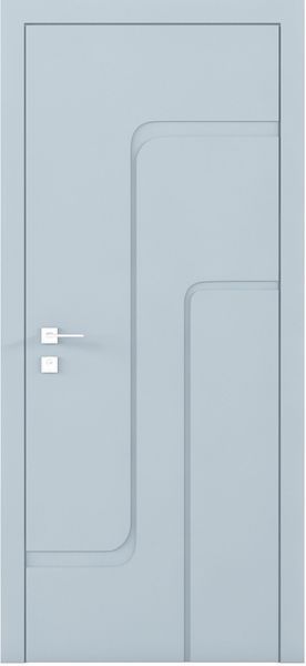 Фарбовані двері міжкімнатні Cortes Prima глухі з фрезеруванням 18 4441916758107 фото